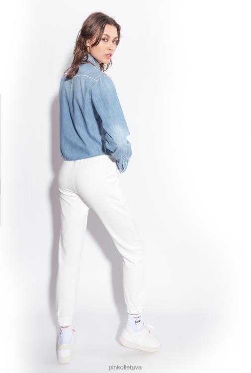 bėgimo drabužiai ir antblauzdžiai | DH06P716 logotipu marginti bėgikai Pinko šilko baltumo