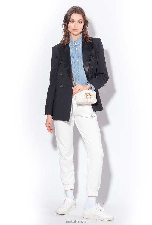 bėgimo drabužiai ir antblauzdžiai | DH06P716 logotipu marginti bėgikai Pinko šilko baltumo