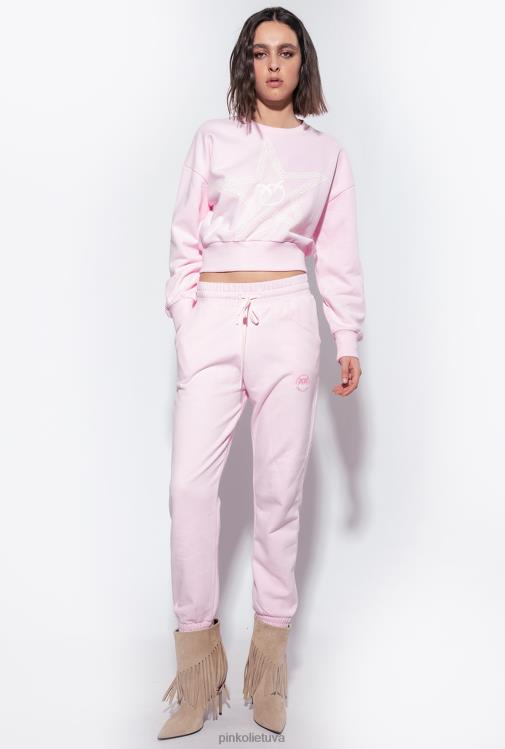 bėgimo drabužiai ir antblauzdžiai | DH06P717 logotipu marginti bėgikai Pinko dulkėta alyvinė