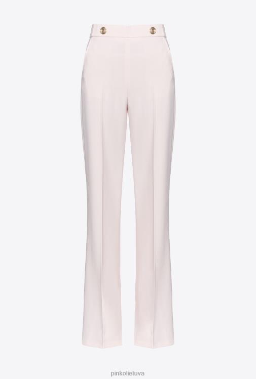 laisvalaikio kelnės | DH06P660 kelnės su auksinėmis sagomis Pinko debesėlis rožinis