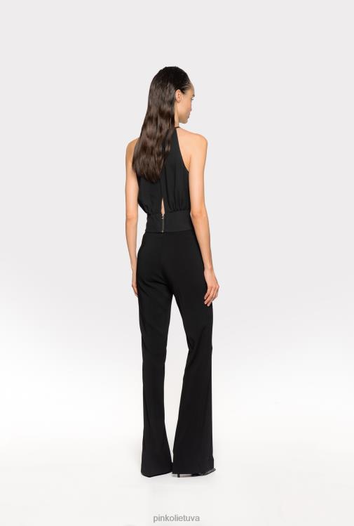 laisvalaikio kelnės | DH06P664 platėjančios tamprios kelnės Pinko limuzinas juodas