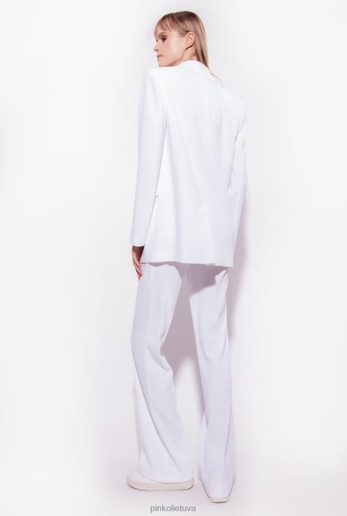 laisvalaikio kelnės | DH06P666 platėjančios tamprios kelnės Pinko debesis baltas