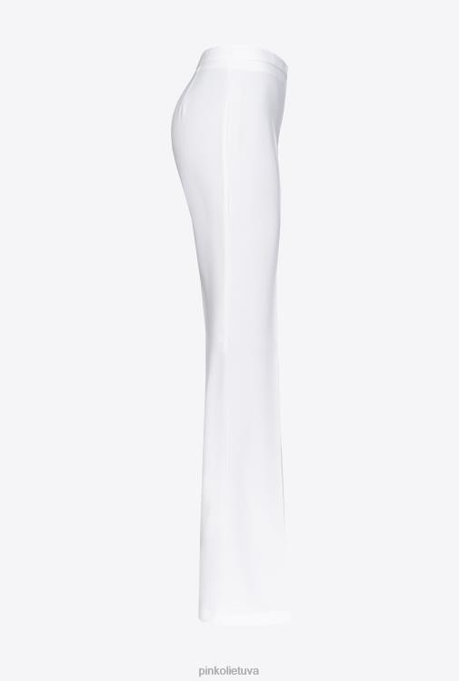 laisvalaikio kelnės | DH06P666 platėjančios tamprios kelnės Pinko debesis baltas