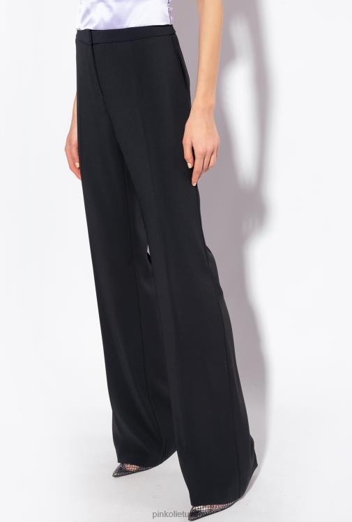 laisvalaikio kelnės | DH06P669 plačios tamprios kelnės Pinko limuzinas juodas