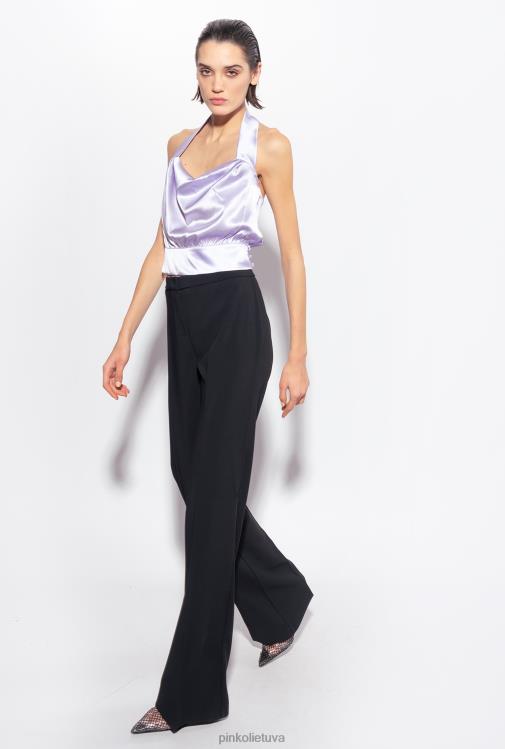 laisvalaikio kelnės | DH06P669 plačios tamprios kelnės Pinko limuzinas juodas