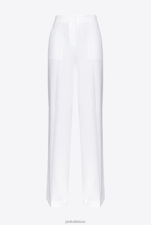 laisvalaikio kelnės | DH06P670 plačios tamprios kelnės Pinko debesis baltas