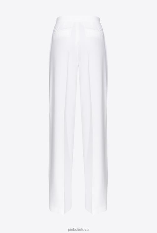 laisvalaikio kelnės | DH06P670 plačios tamprios kelnės Pinko debesis baltas