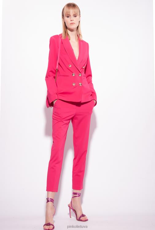 laisvalaikio kelnės | DH06P677 milano megztos cigarečių kelnės Pinko aviečių raudonumo