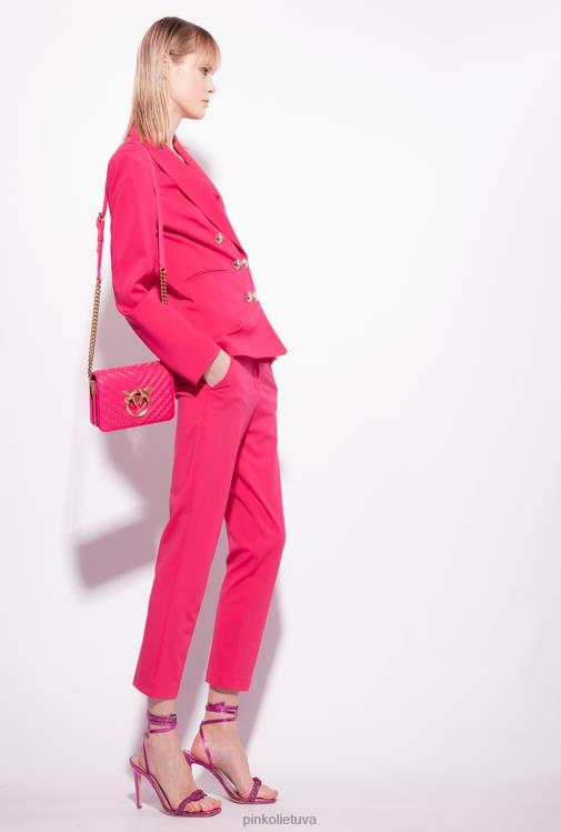 laisvalaikio kelnės | DH06P677 milano megztos cigarečių kelnės Pinko aviečių raudonumo