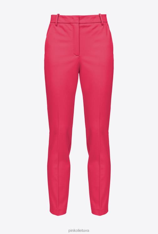 laisvalaikio kelnės | DH06P677 milano megztos cigarečių kelnės Pinko aviečių raudonumo