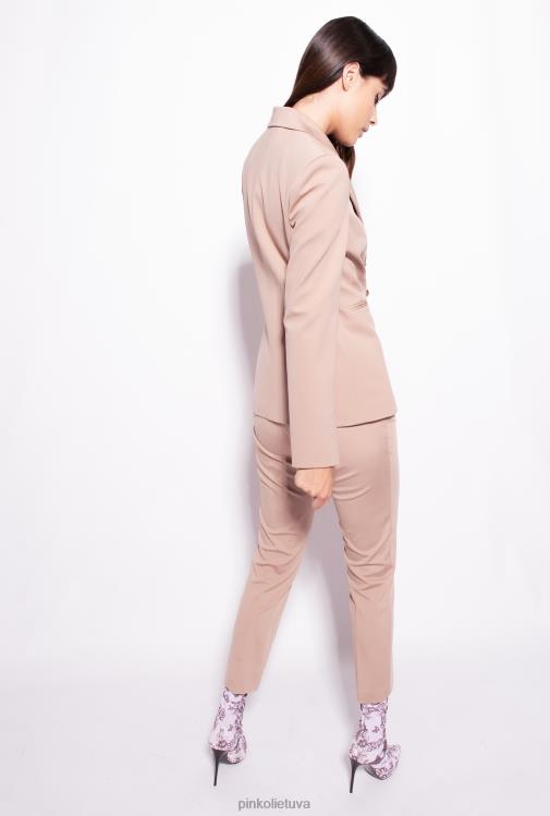 laisvalaikio kelnės | DH06P678 milano megztos cigarečių kelnės Pinko almandino rožinė