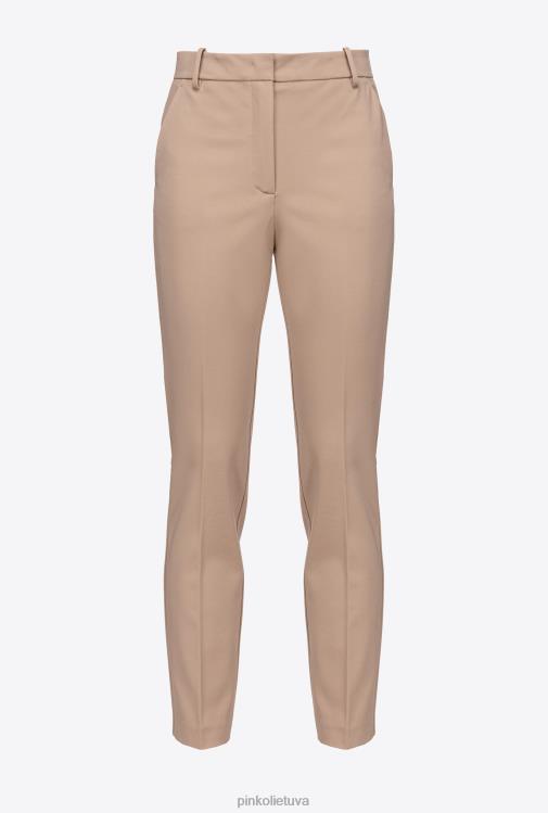 laisvalaikio kelnės | DH06P678 milano megztos cigarečių kelnės Pinko almandino rožinė