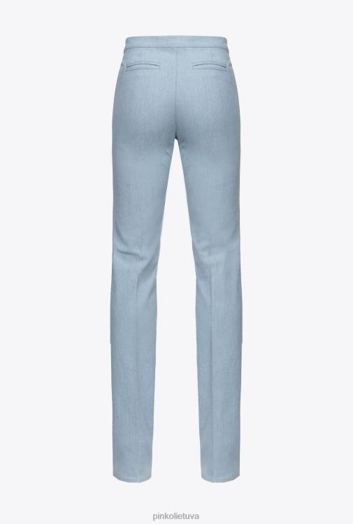 laisvalaikio kelnės | DH06P681 patogūs džinsiniai džinsai Pinko pūkų baliklio plovimas