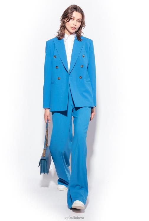 laisvalaikio kelnės | DH06P694 plačios vilnonės kelnės Pinko direktorius mėlynas