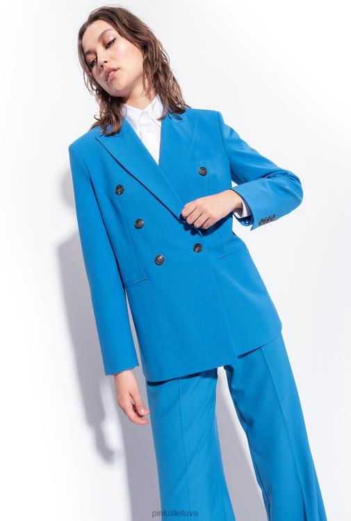 laisvalaikio kelnės | DH06P694 plačios vilnonės kelnės Pinko direktorius mėlynas