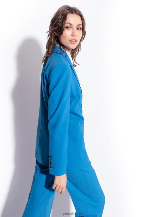 laisvalaikio kelnės | DH06P694 plačios vilnonės kelnės Pinko direktorius mėlynas