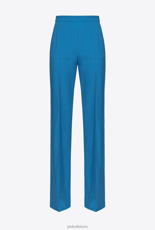 laisvalaikio kelnės | DH06P694 plačios vilnonės kelnės Pinko direktorius mėlynas
