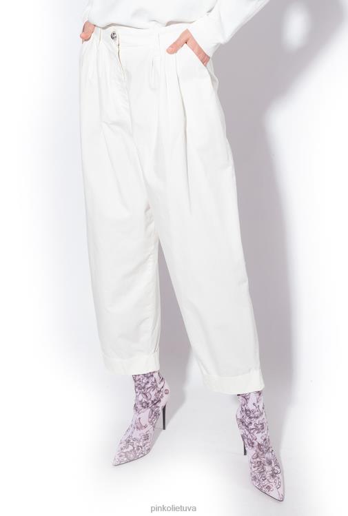 laisvalaikio kelnės | DH06P708 medvilninės muslino kelnės Pinko debesis baltas