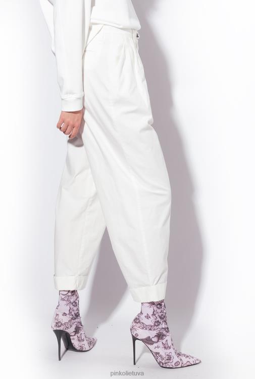 laisvalaikio kelnės | DH06P708 medvilninės muslino kelnės Pinko debesis baltas