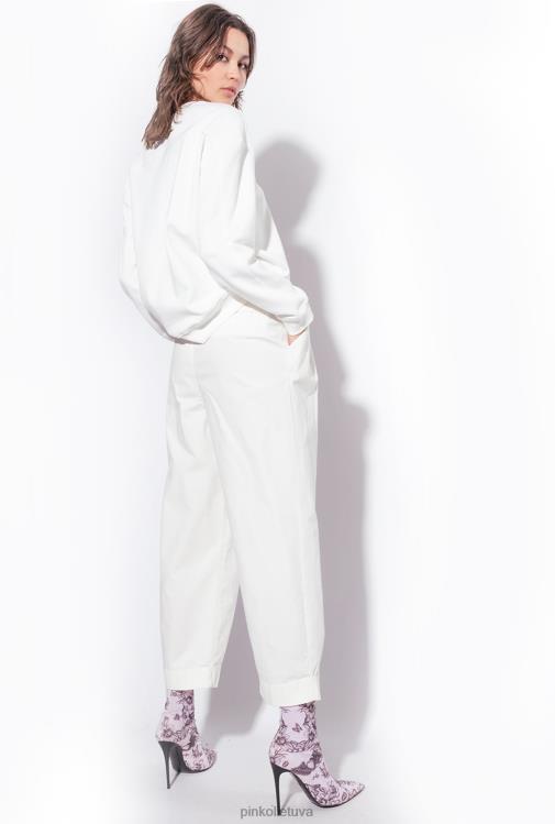 laisvalaikio kelnės | DH06P708 medvilninės muslino kelnės Pinko debesis baltas