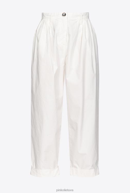 laisvalaikio kelnės | DH06P708 medvilninės muslino kelnės Pinko debesis baltas