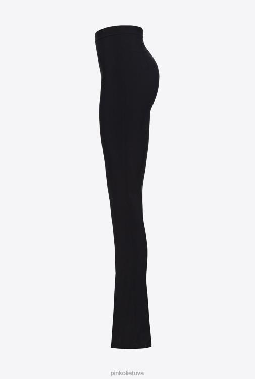 laisvalaikio kelnės | DH06P726 siauros kelnės su skeltuku Pinko limuzinas juodas
