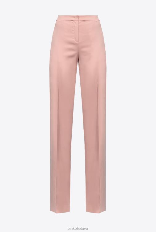 laisvalaikio kelnės | DH06P738 blizgios platėjančios kelnės Pinko kameja rožė