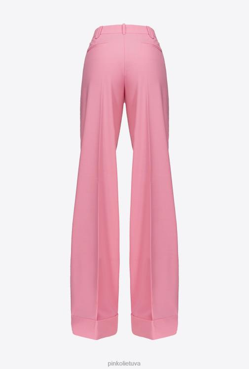 laisvalaikio kelnės | DH06P741 aukštu liemeniu palazzo kelnės Pinko convolvulus rožinė