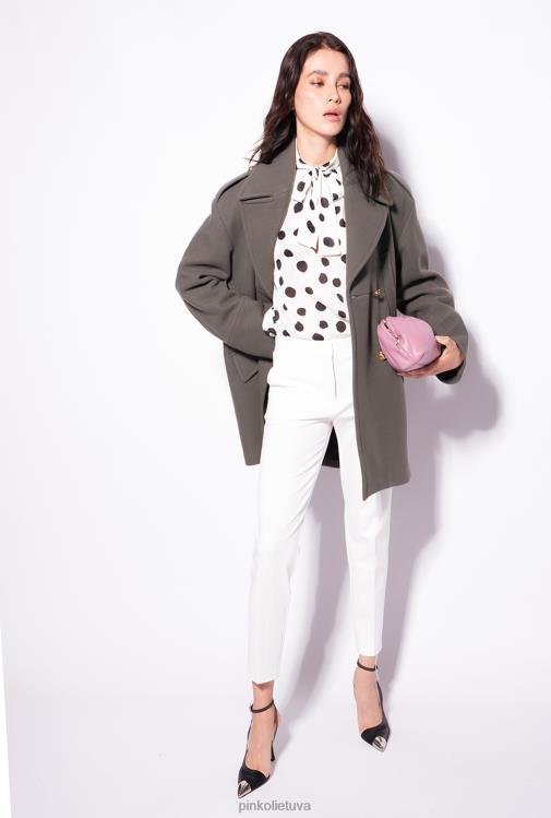 laisvalaikio kelnės | DH06P770 milano megztos cigarečių kelnės Pinko sniego baltumo