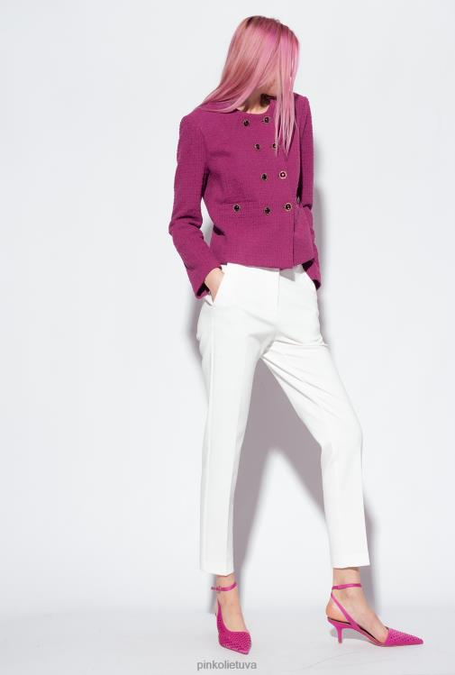 laisvalaikio kelnės | DH06P780 siauros vienspalvės kelnės Pinko sniego baltumo