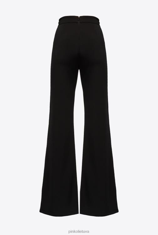 laisvalaikio kelnės | DH06P782 platėjančios kelnės Pinko limuzinas juodas