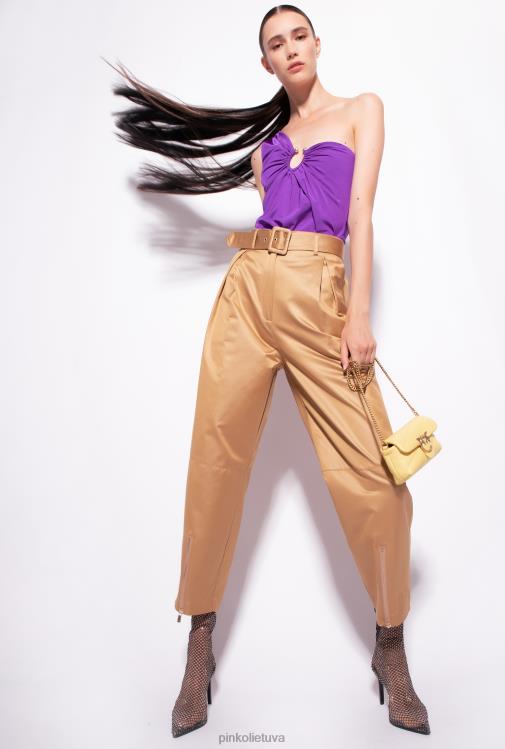 laisvalaikio kelnės | DH06P790 kelnės su užtrauktukais apačioje Pinko garstyčios