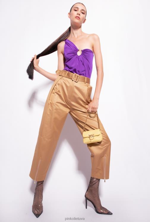 laisvalaikio kelnės | DH06P790 kelnės su užtrauktukais apačioje Pinko garstyčios