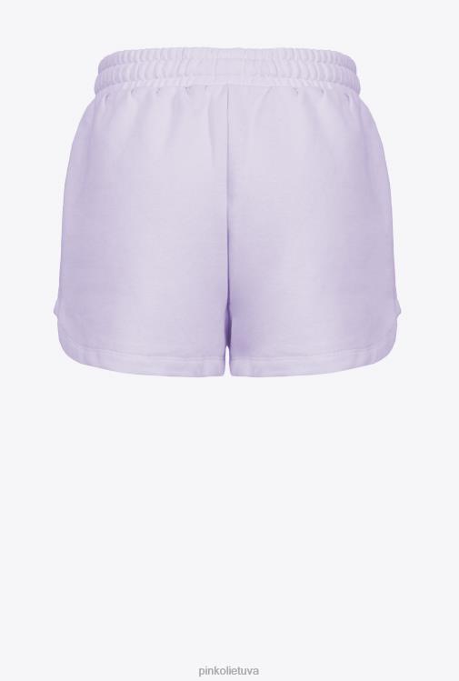 šortai | DH06P756 logotipu marginti šortai Pinko alyvinė – šviesus šerbetas