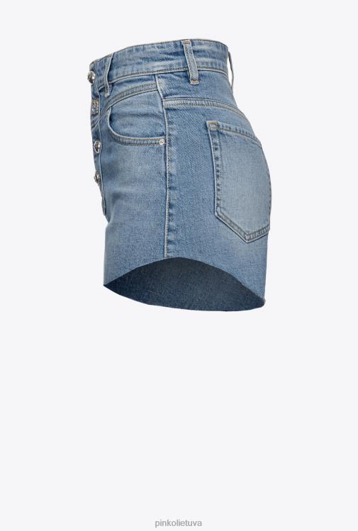 šortai | DH06P771 šortai su mišriomis sagomis Pinko vidutinio lengvas plovimas
