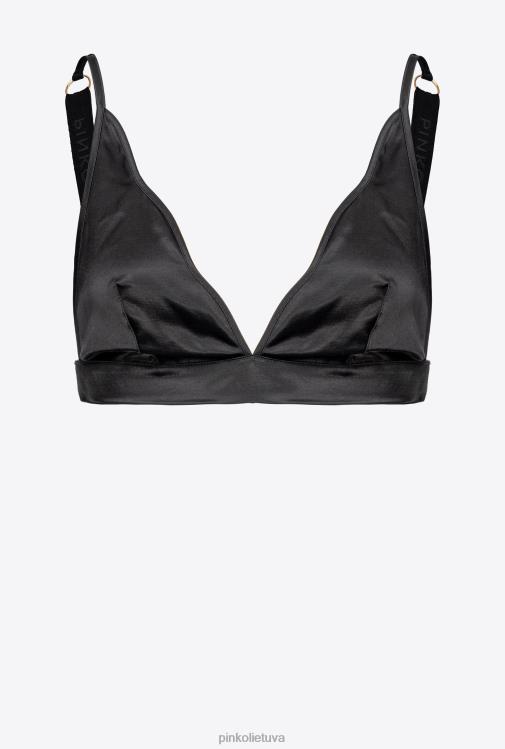 apatinis trikotažas | DH06P956 satino liemenėlė Pinko limuzinas juodas
