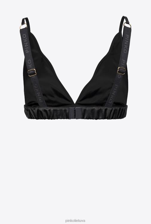 apatinis trikotažas | DH06P956 satino liemenėlė Pinko limuzinas juodas