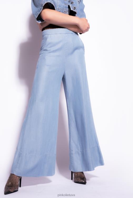 džinsai | DH06P730 džinsai plačiomis kojomis ir lioceliniai džinsai Pinko lengvas balinimo plovimas