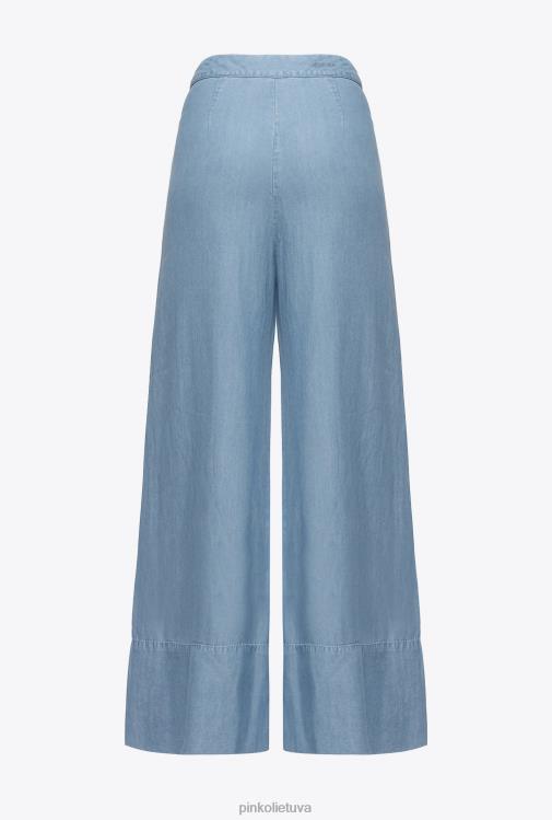 džinsai | DH06P730 džinsai plačiomis kojomis ir lioceliniai džinsai Pinko lengvas balinimo plovimas