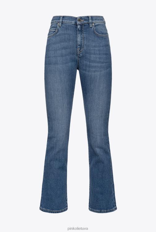 džinsai | DH06P849 tamprūs džinsiniai bootcut džinsai Pinko tamsus vidurinis skalbimas