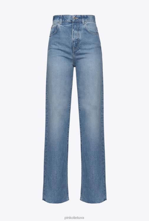 džinsai | DH06P850 džinsai plačiomis kojomis aukštu juosmeniu Pinko lengvas-vidutinis akmens plovimas
