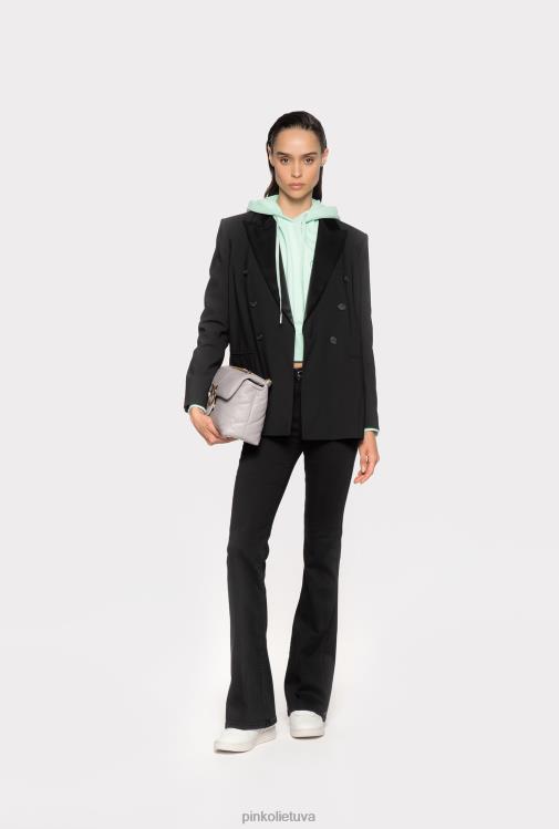 džinsai | DH06P868 platėjantys jeggings Pinko limuzinas juodas