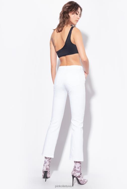 džinsai | DH06P877 power bull bootcut džinsai Pinko ryškiai balta