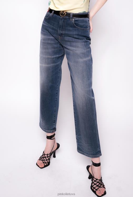 džinsai | DH06P889 mamai tinkantys vintažiniai džinsai Pinko labiausiai mėlyna