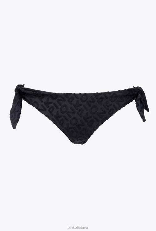 maudymosi kostiumėliai | DH06P935 bikinio kelnaitės su logotipu Pinko limuzinas juodas