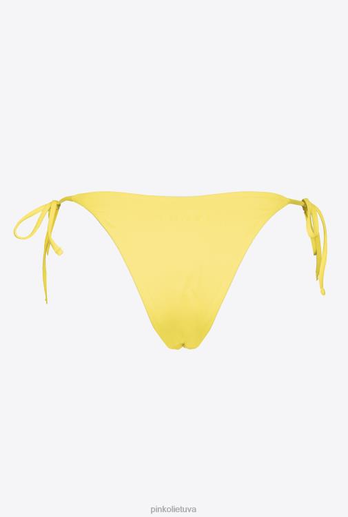 maudymosi kostiumėliai | DH06P941 bikinio kelnaitės su kaklaraiščiais Pinko šilta alyvuogių žalia
