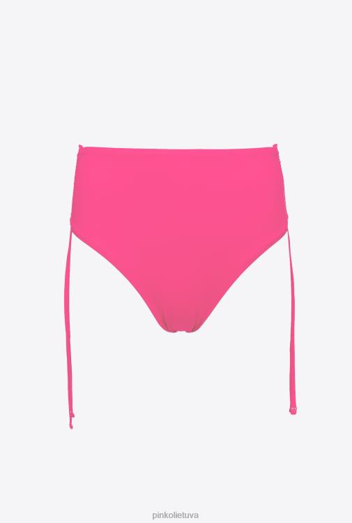 maudymosi kostiumėliai | DH06P943 bikinio kelnaitės aukštu juosmeniu Pinko fuksijos violetinė