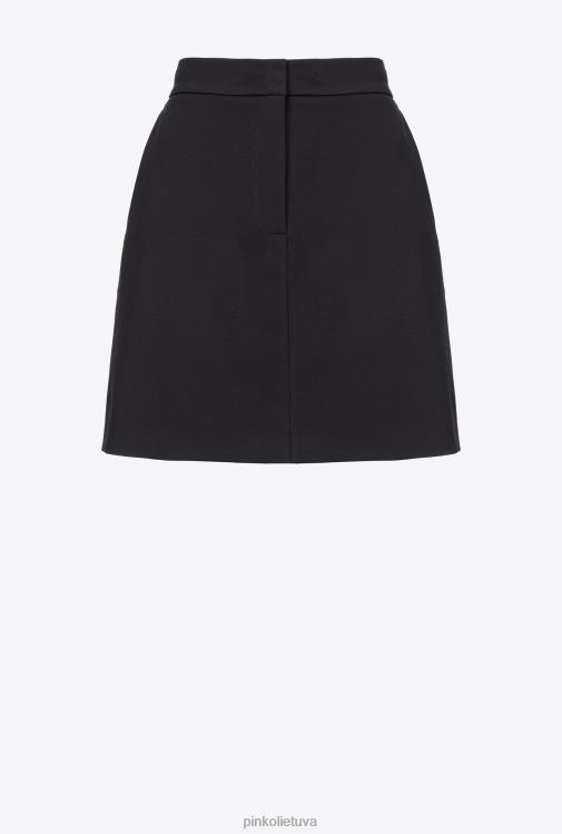 mini sijonai | DH06P899 a-line mini sijonas Pinko limuzinas juodas