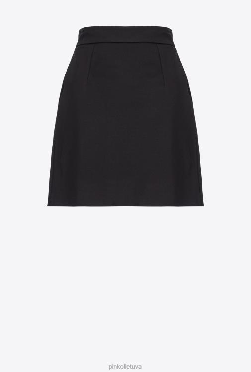 mini sijonai | DH06P899 a-line mini sijonas Pinko limuzinas juodas