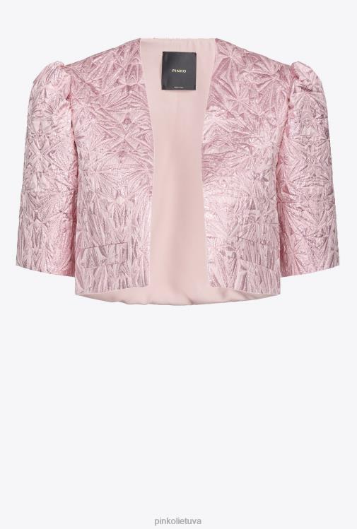 laisvalaikio švarkai | DH06P597 lame žakardinis gūžteli pečiais Pinko rausvai rūkas